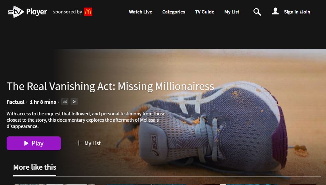 The real vanishing act - Missing Millionairess