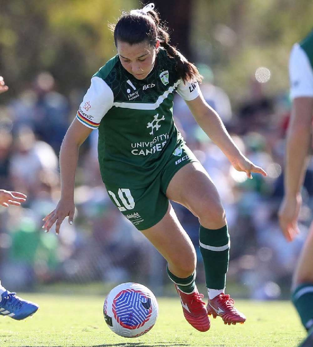 Mary Stanic Floody Canberra United Footballer